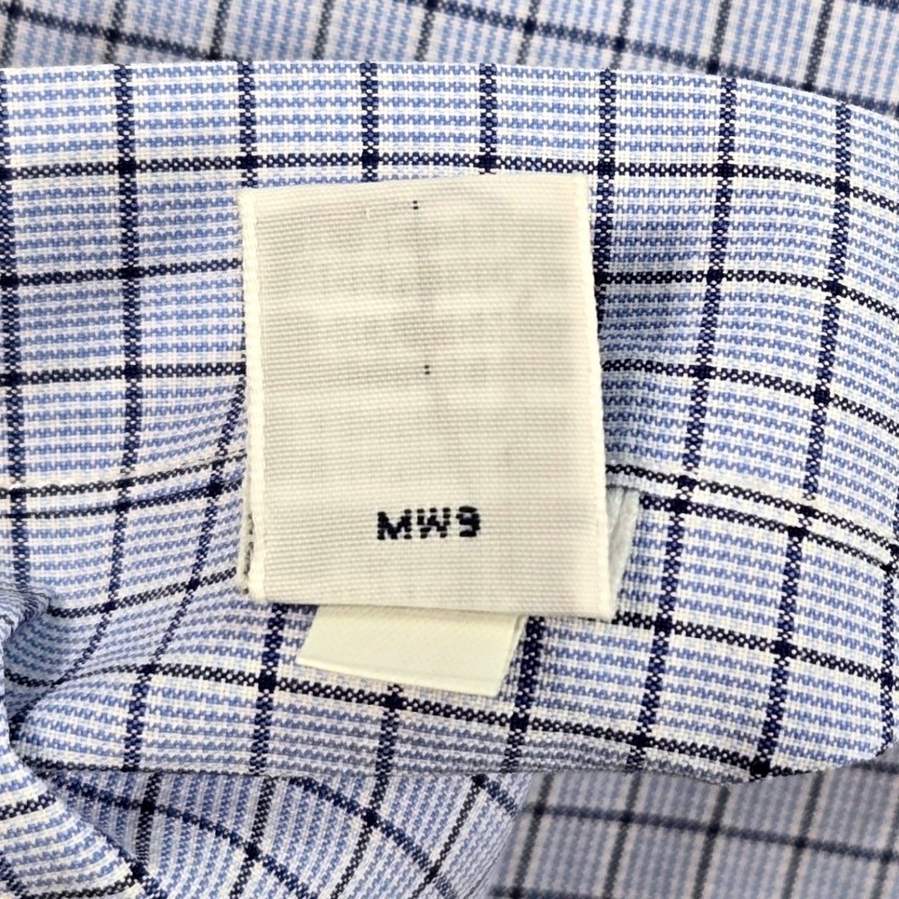 Ralph Lauren Button Down Mens 17.5 34/35 Blue Check Excellent Custom Fit Cotton - Picture 11 of 16